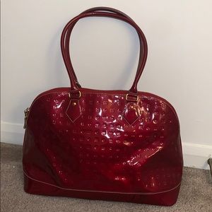 ARCADIA Oversized Cranberry Red Satchel